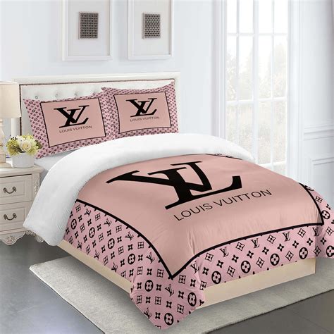 pink louis vuitton bed set|louis vuitton comforter set king.